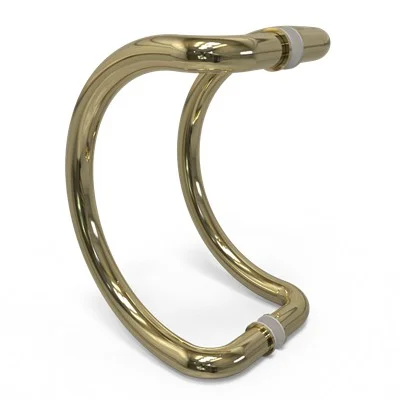 C-Pull Handle Polished Brass